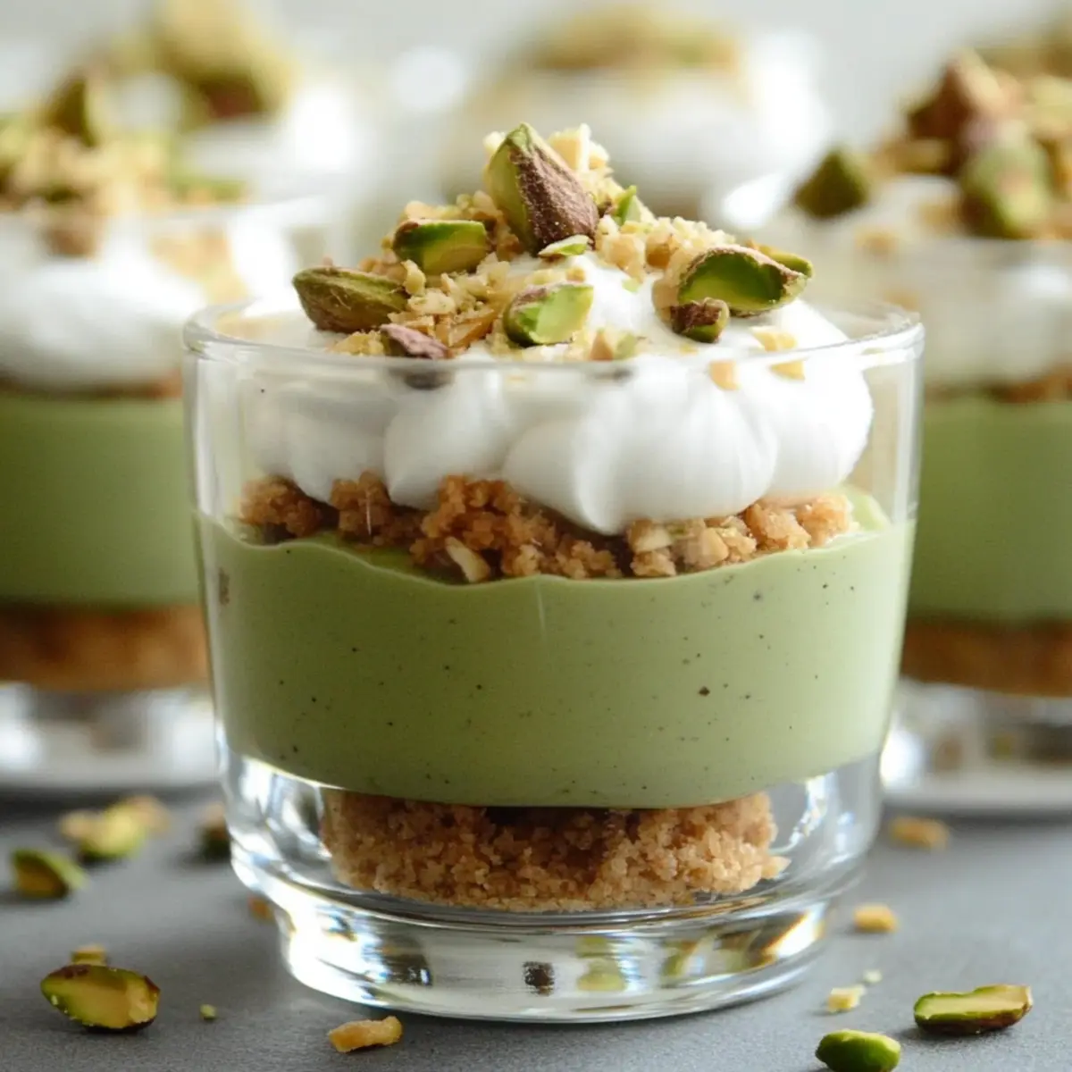 Pistachio Layered Dessert Cups