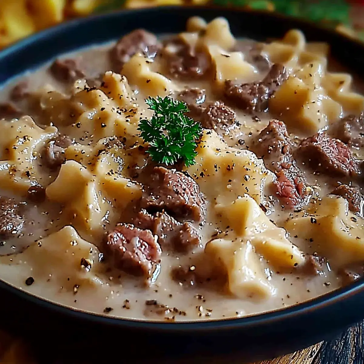 Creamy Steak Pasta Recipe: Quick Farfalle with Ground Beef