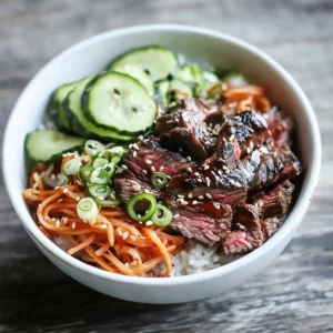 Korean BBQ Steak Rice Bowls