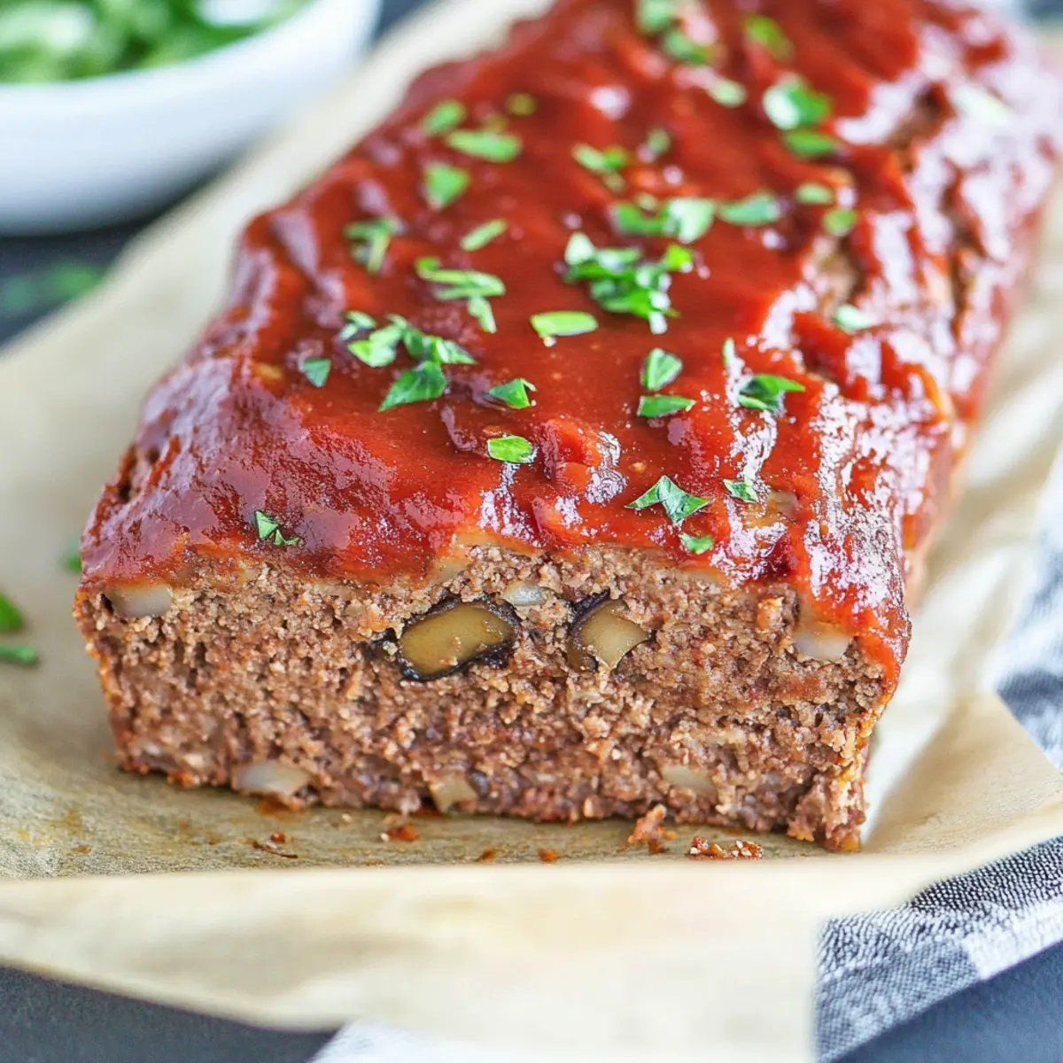 Vegan Mushroom Meatloaf