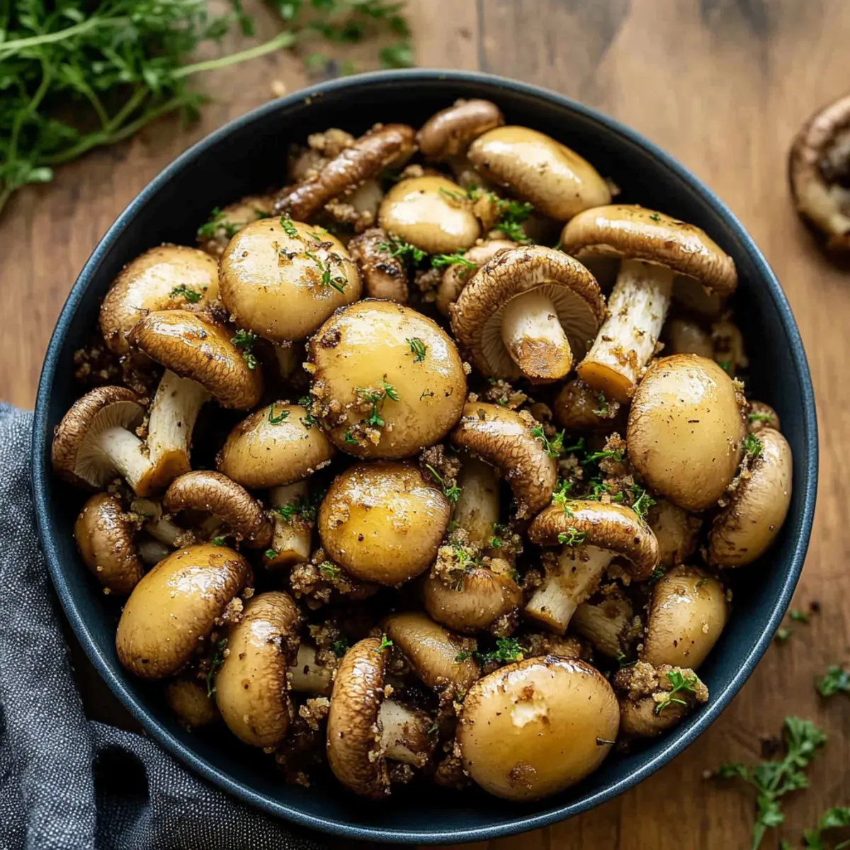 Delicious Cowboy Mushrooms Sautéed in Flavorful Cowboy Butter