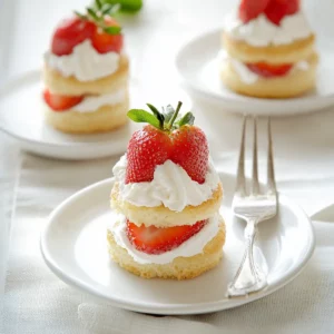 Mini Strawberry Shortcakes for Parties