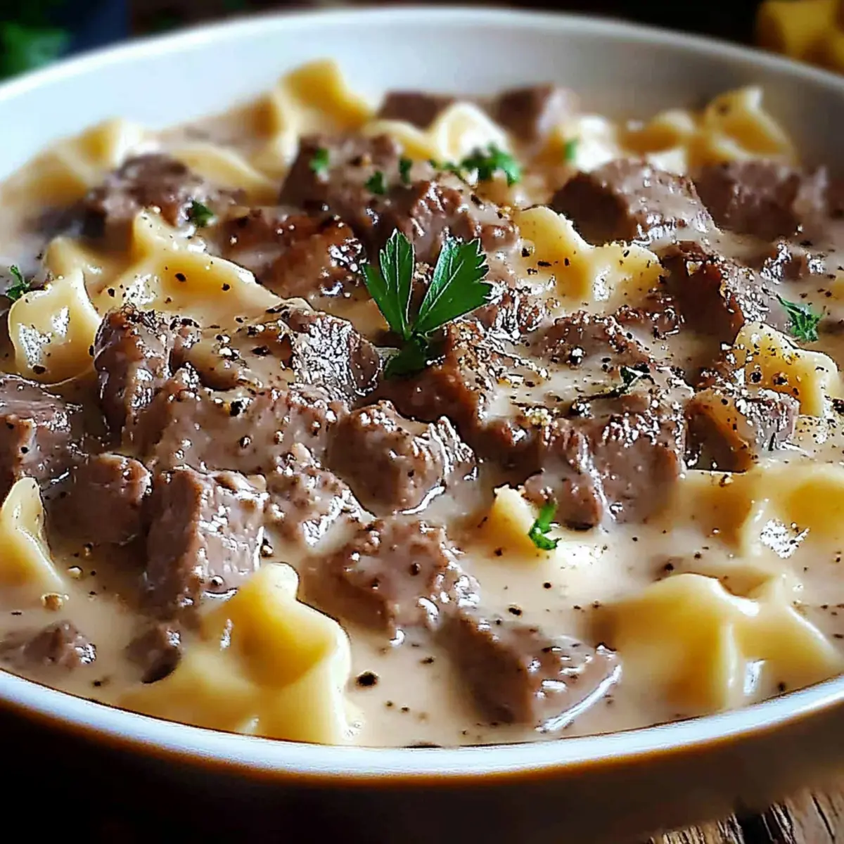 Creamy Steak Pasta Recipe: Quick Farfalle with Ground Beef