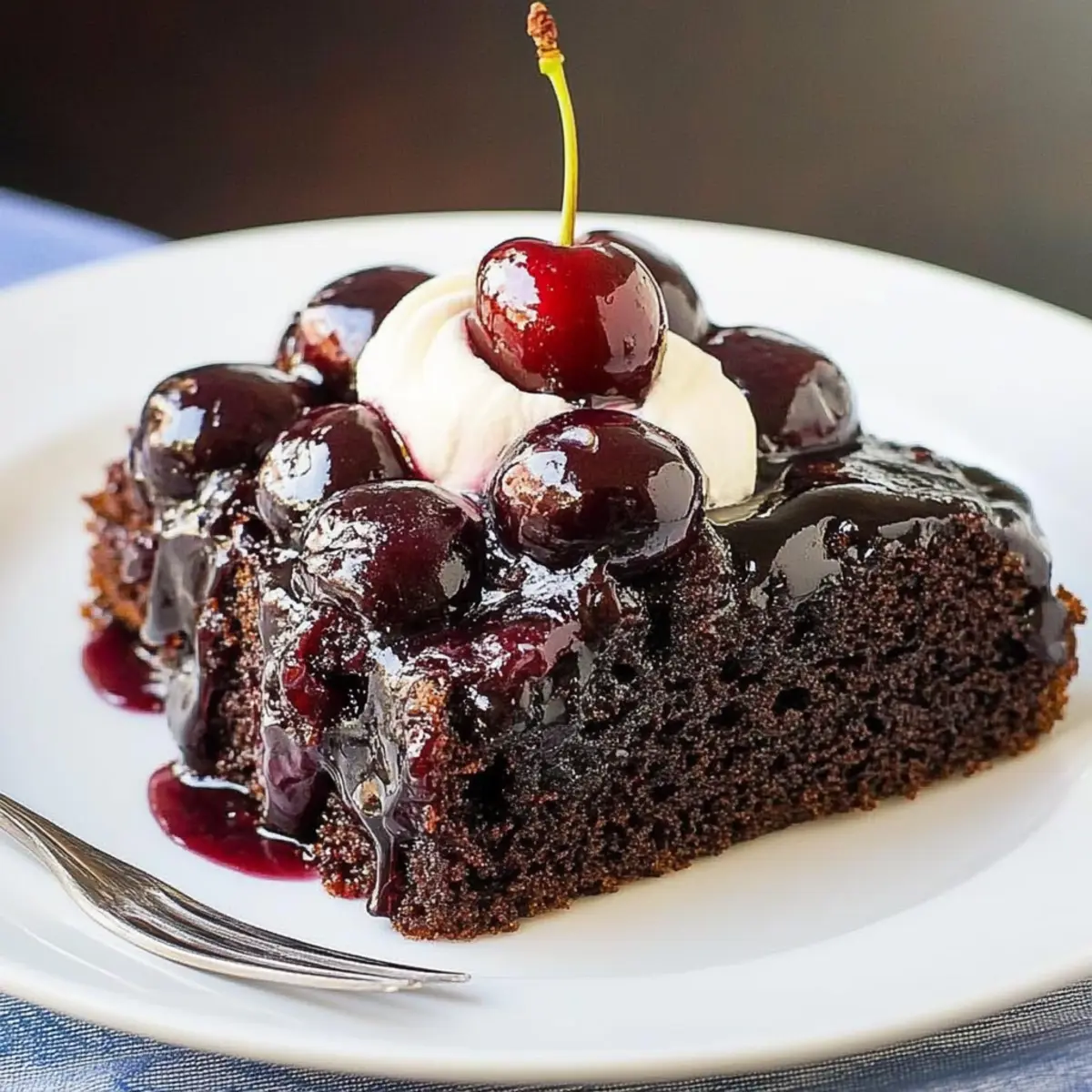 Delicious Chocolate Cherry Upside Down Cake Recipe to Impress