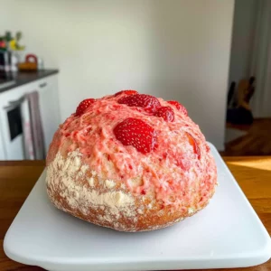 Strawberry Swirl Sourdough Bread