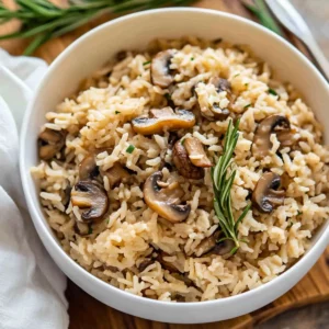 Mushroom Rice Pilaf