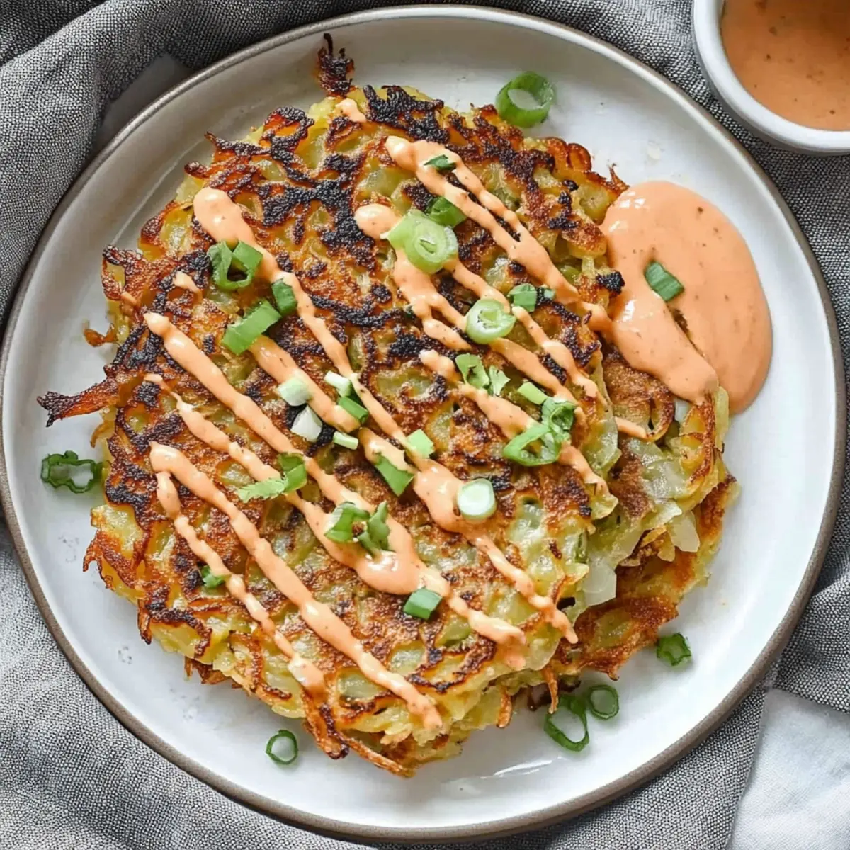 Crispy cabbage pancakes