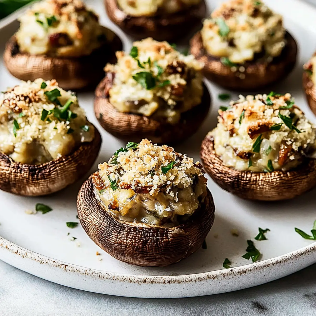 Classic Garlic Parmesan Stuffed Mushrooms