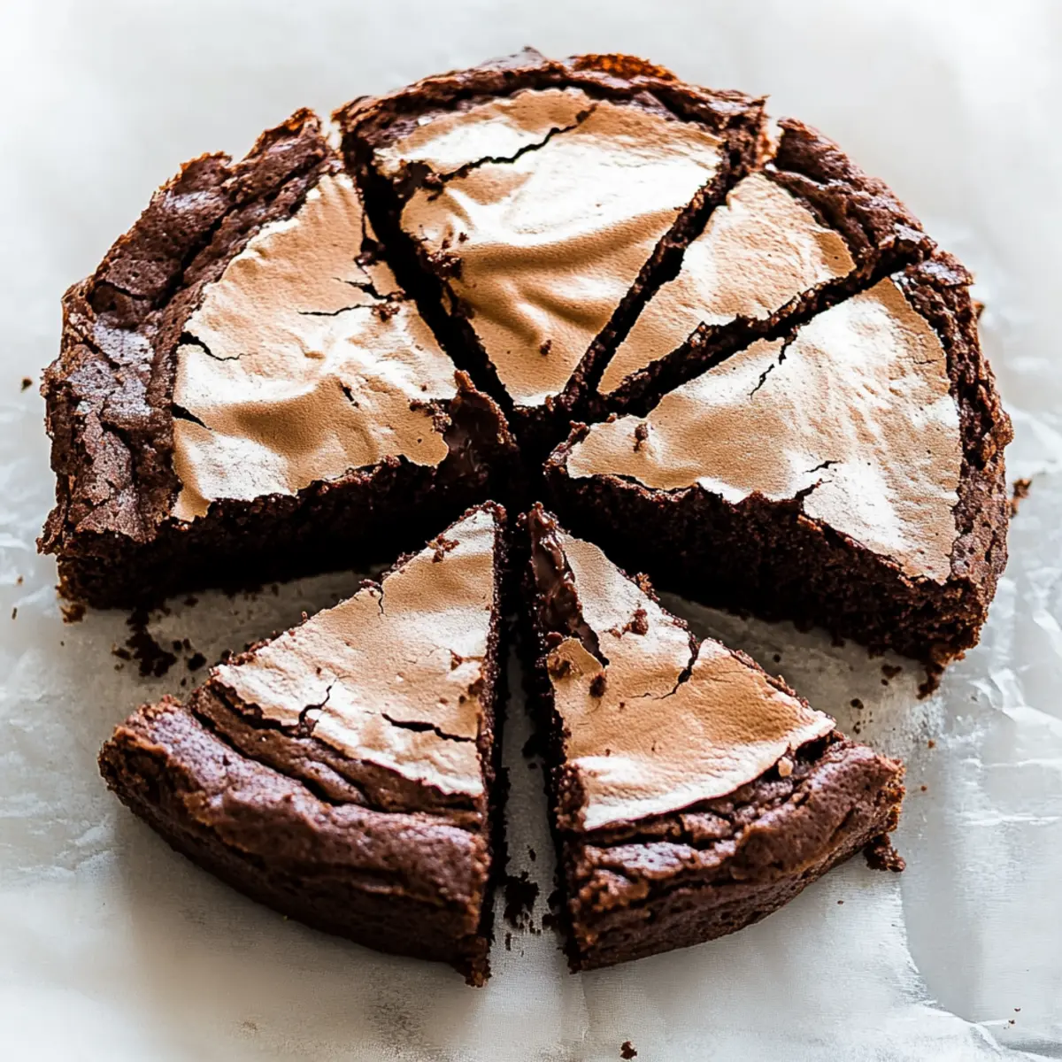 Chocolate Meringue Brownie Cake