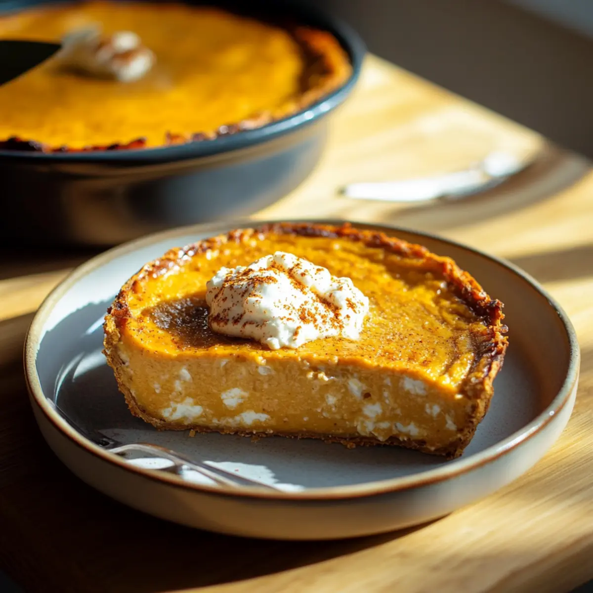 Pumpkin gratin with cottage cheese