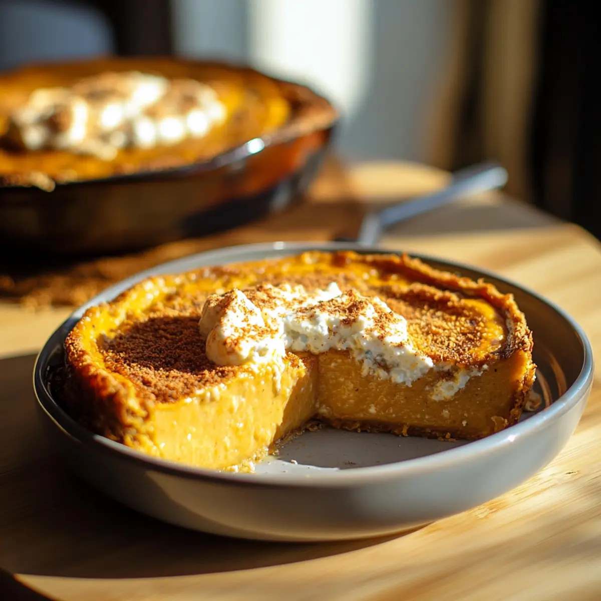 Pumpkin gratin with cottage cheese