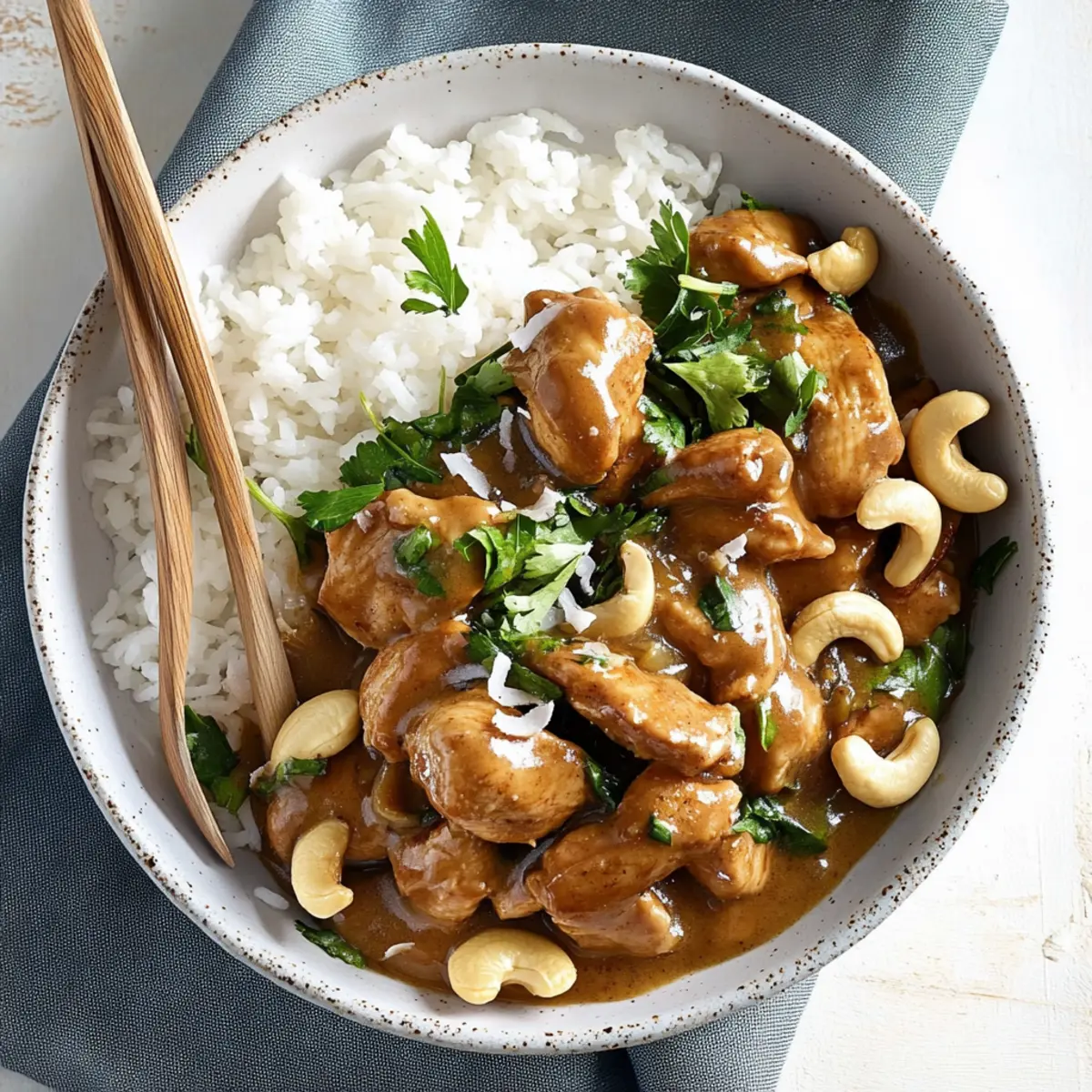 Cashew Chicken with Coconut Sauce