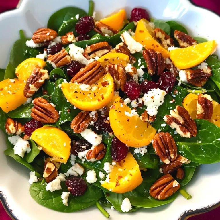 Cranberry Pecan Spinach Salad