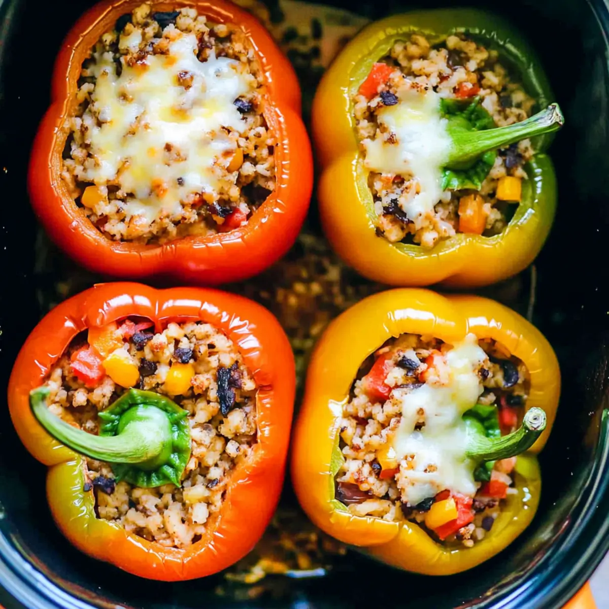 Delicious Slow Cooker Stuffed Bell Peppers Recipe for Families