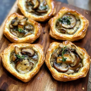 Mushroom, Shallot and Herbed Goat Cheese Tarts