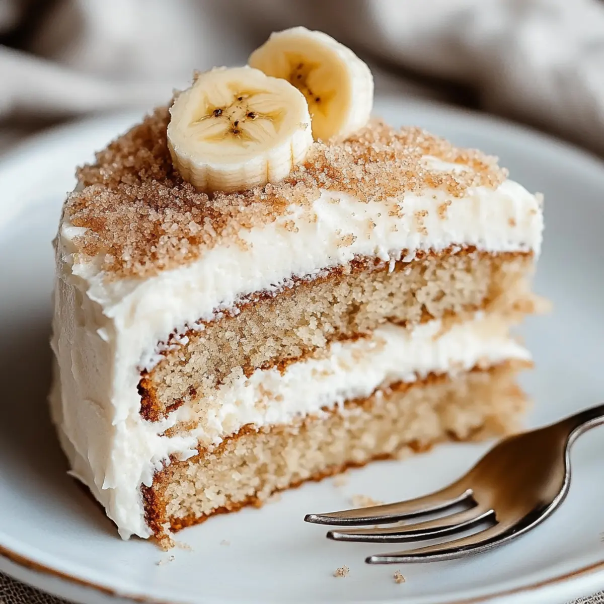 Banana Cake with Brown Sugar Buttercream