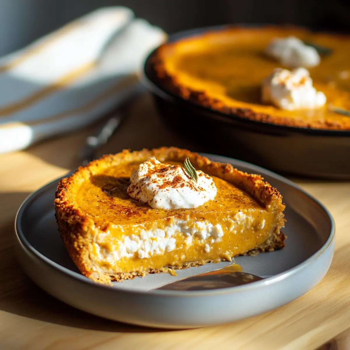 Pumpkin gratin with cottage cheese