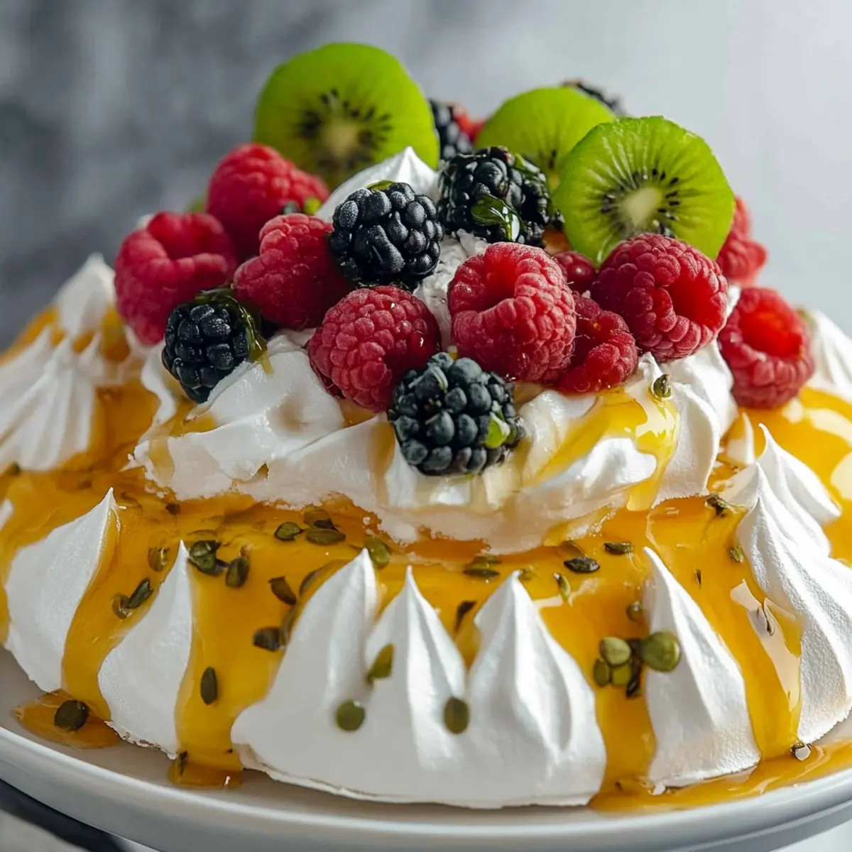 Delicious Classic Pavlova Recipe with Fresh Fruits and Cream