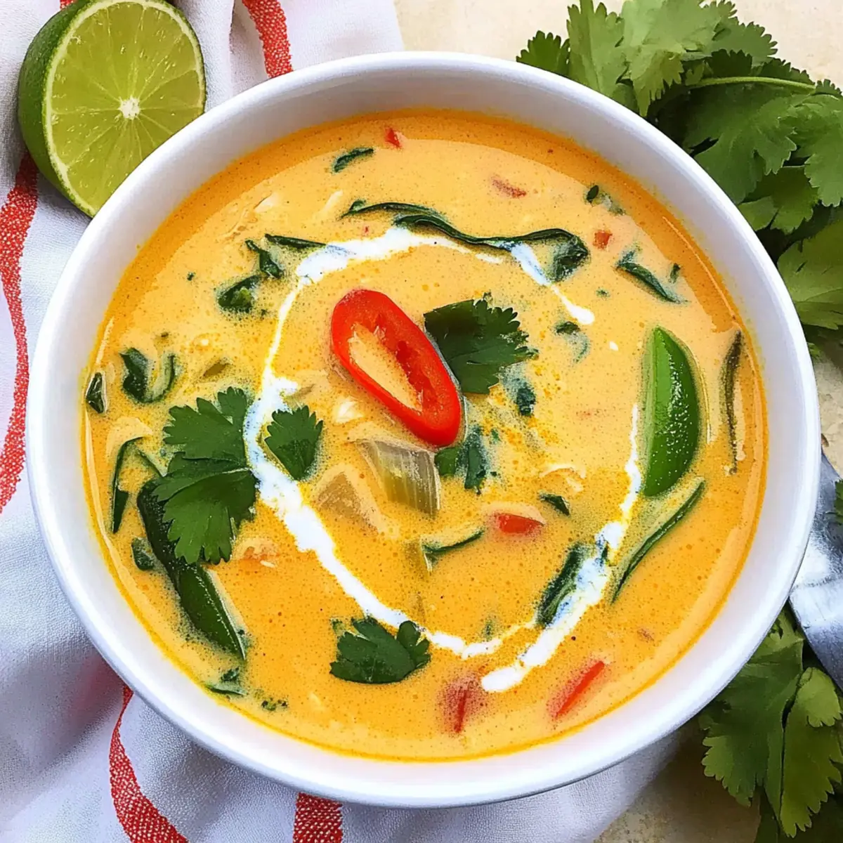 Crockpot Thai Coconut Chicken Soup for a Cozy Dinner Delight