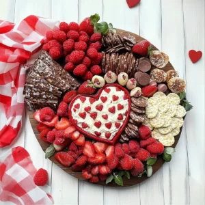 Valentine-Themed Charcuterie Board