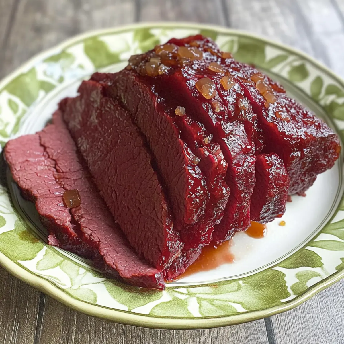 Brown Sugar & Mustard Glazed Corned Beef