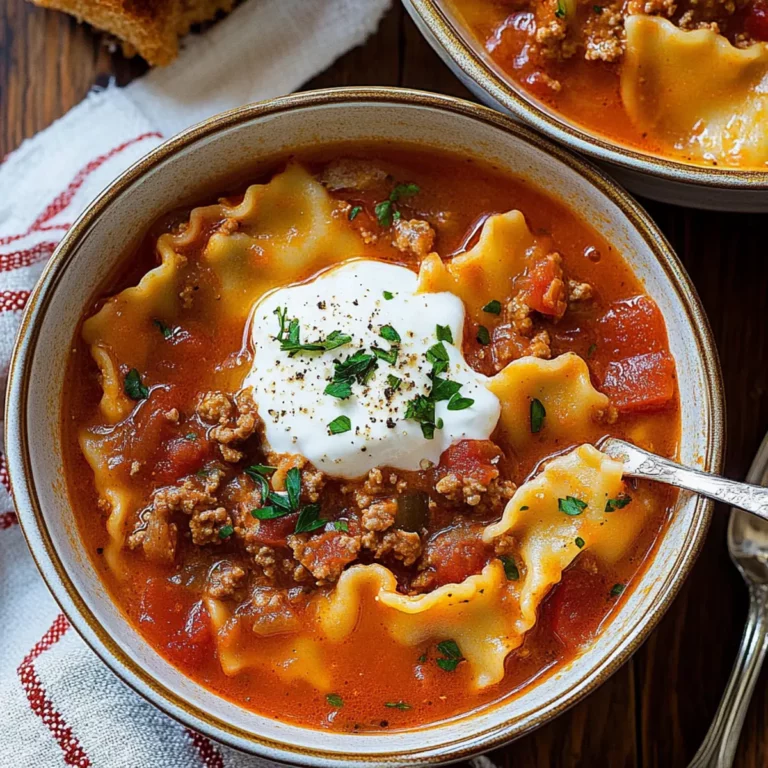 BEST EVER One-Pot Lasagna Soup Recipe!