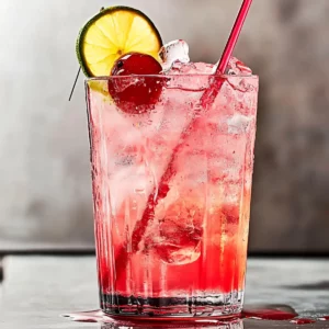 Dirty Shirley Pink Cocktail
