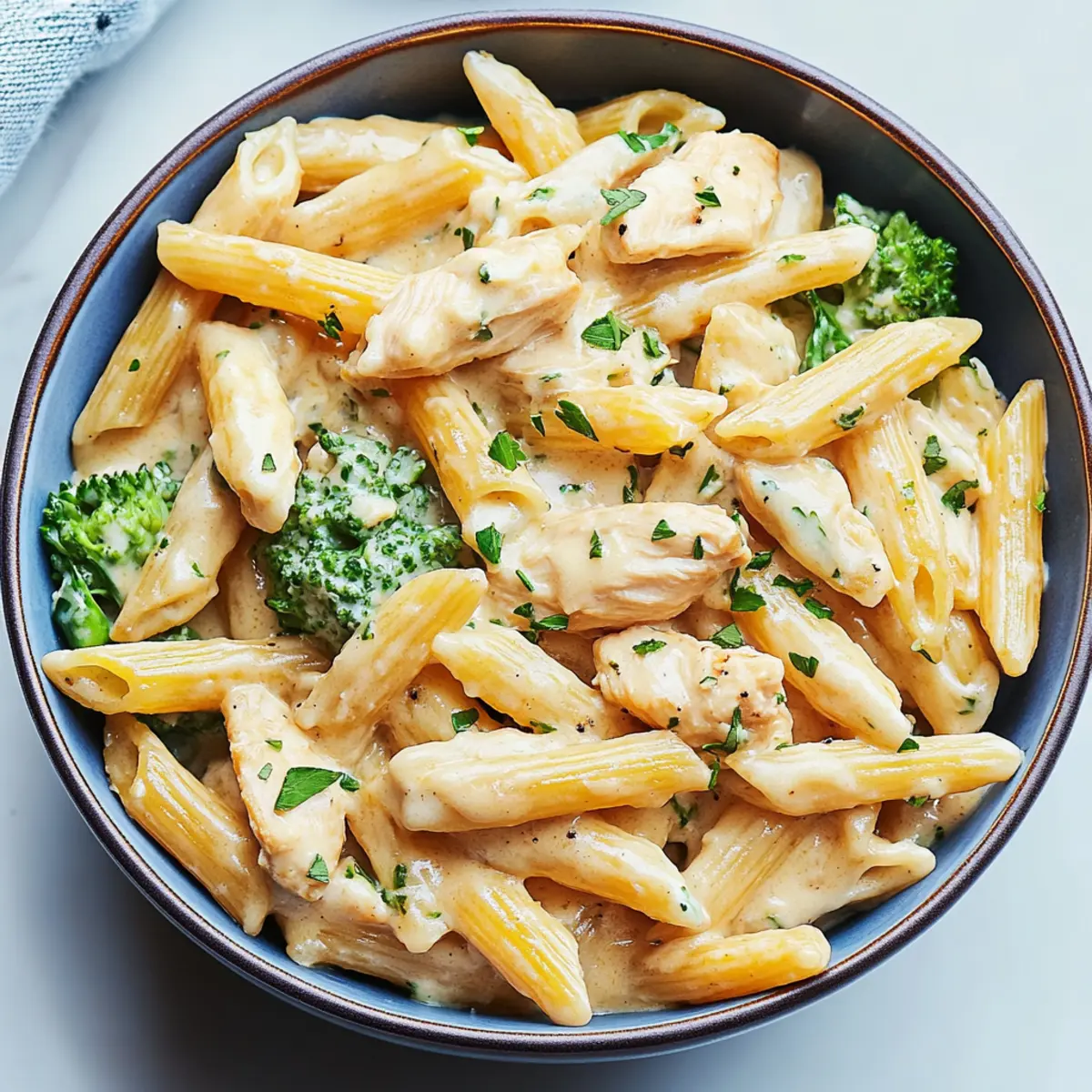 Chicken Penne Alfredo Comfort Bowl