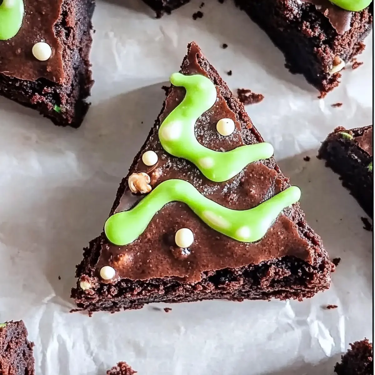 Spiced tree brownies