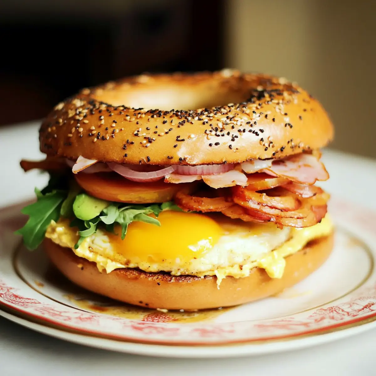 Breakfast Bagel Sandwich