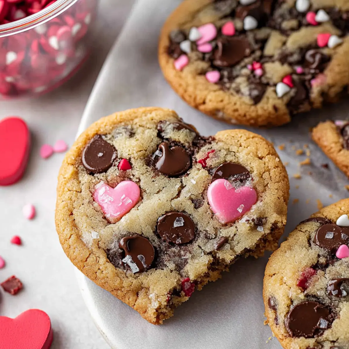 Valentine’s Chocolate Chip Cookies