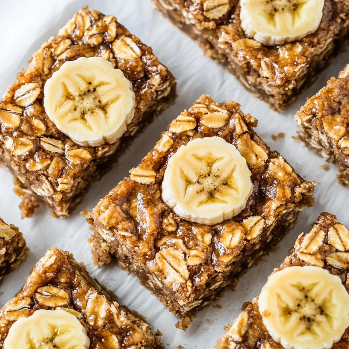 Banana Peanut Butter Oat Bars