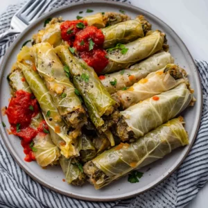 Lebanese stuffed cabbage leaves