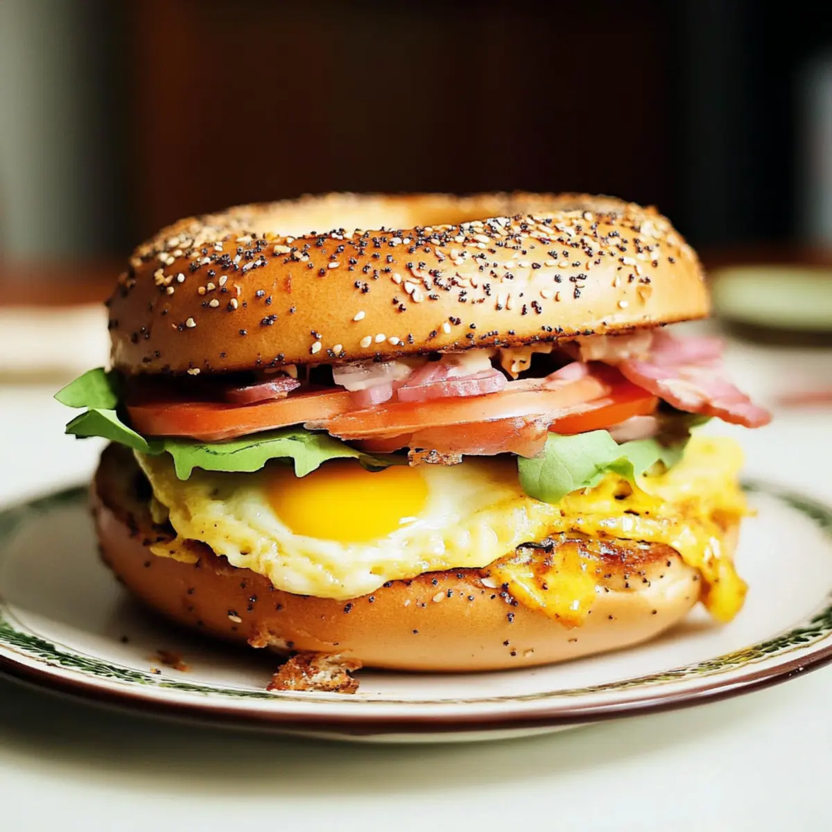 Breakfast Bagel Sandwich