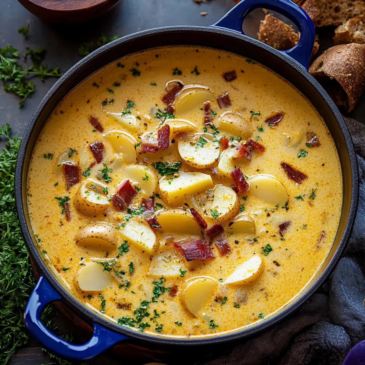 Warm and Creamy Cajun Potato Soup for Chilly Evenings Delight