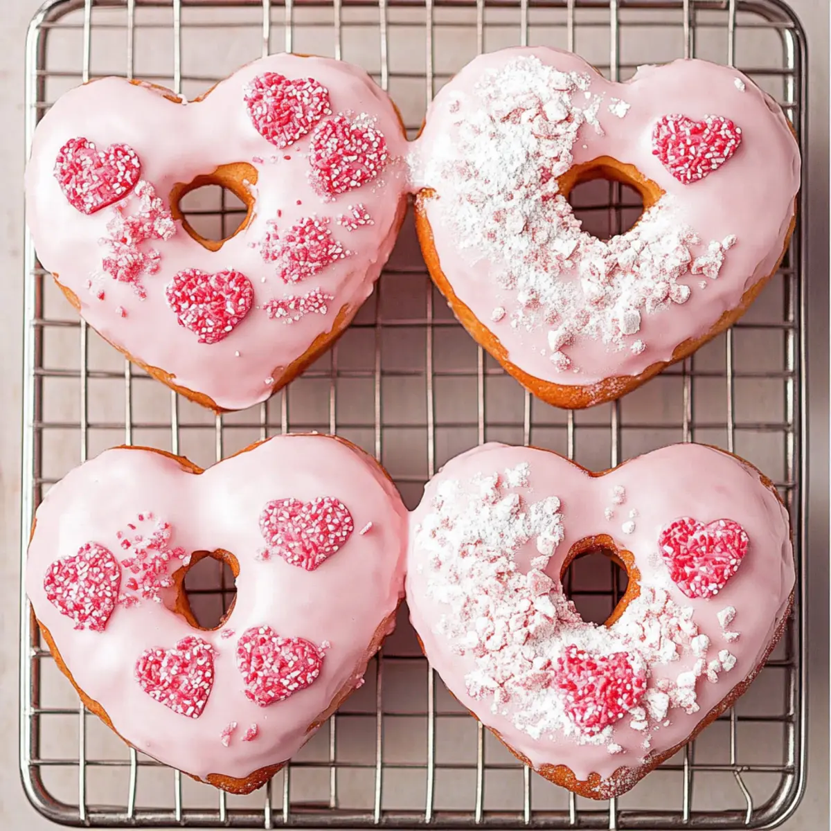 Heart-Shaped Doughnuts
