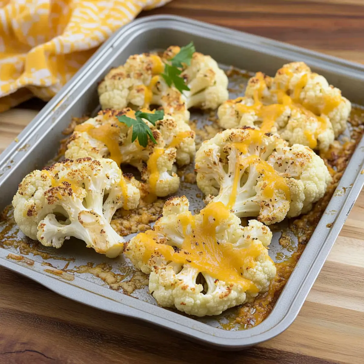 Delicious Cheesy Baked Cauliflower with Cheddar and Panko Crust