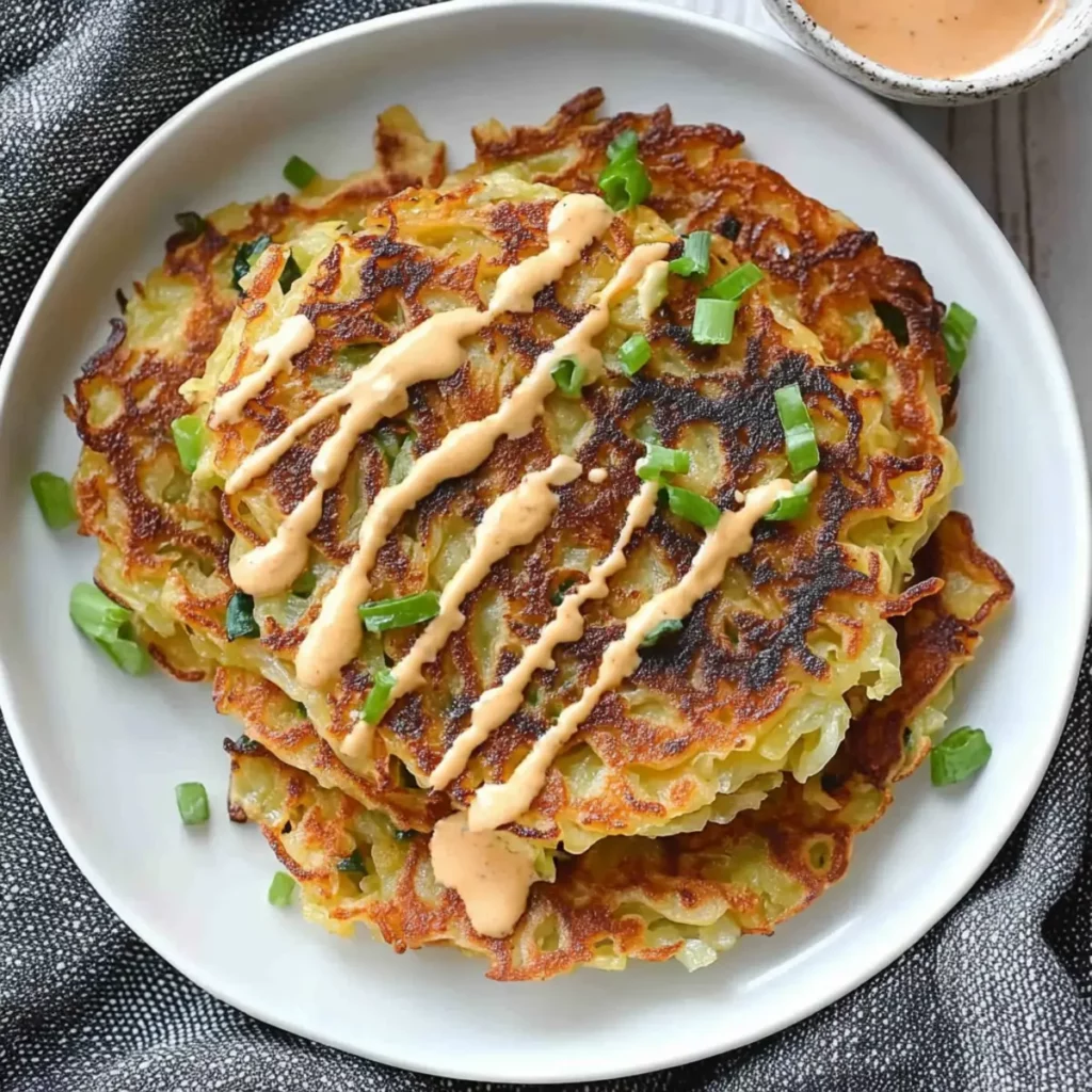 Crispy cabbage pancakes