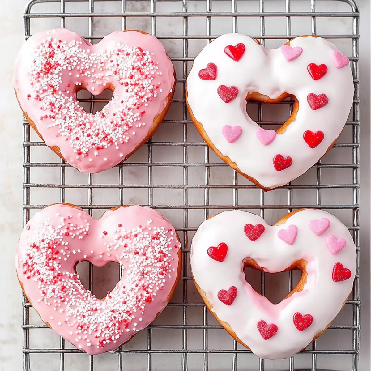 Heart-Shaped Doughnuts