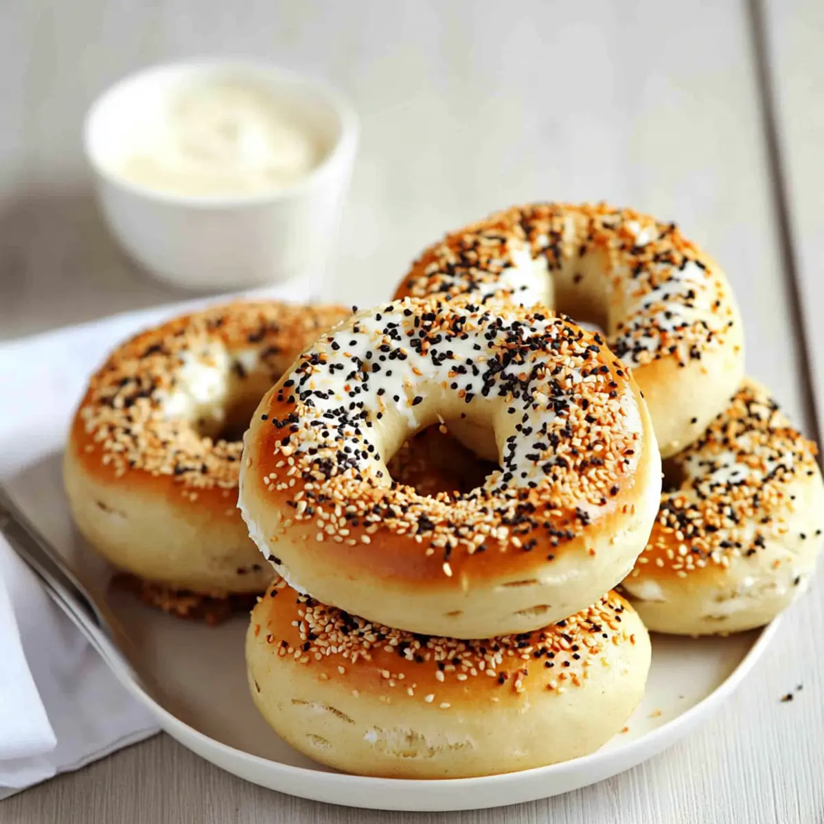 Soft Greek Yogurt Bagels