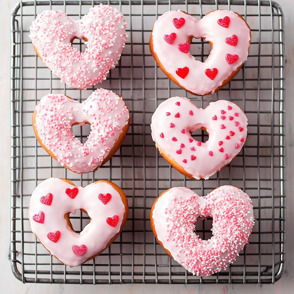 Heart-Shaped Doughnuts