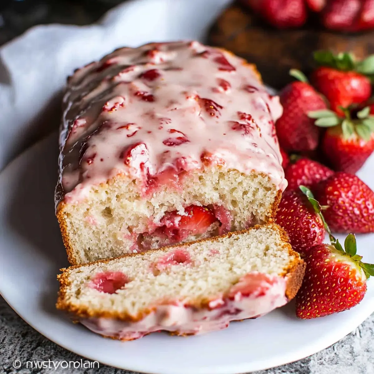 Strawberry Sour Cream Bread