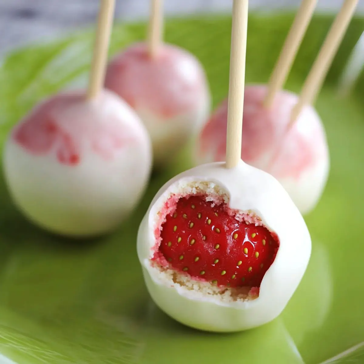 Strawberry Shortcake Cake Pops