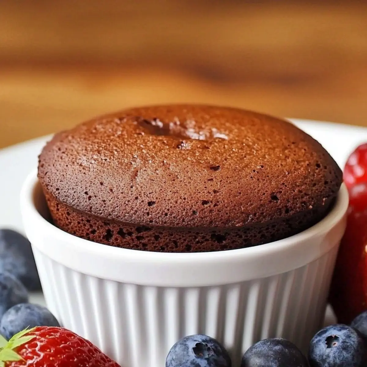 2-Ingredient Chocolate Souffle