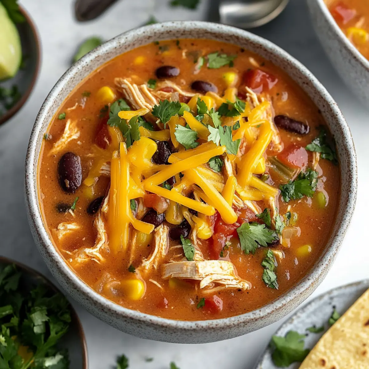 Easy Chicken Taco Soup