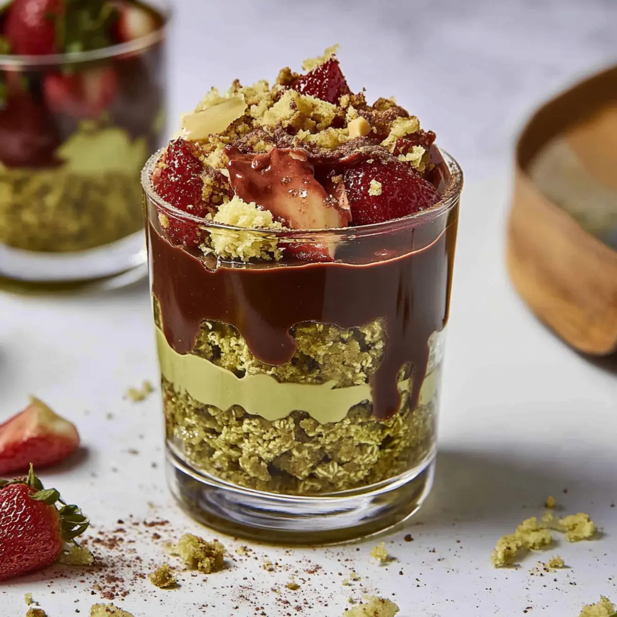 Dubai-Style Chocolate Dessert in a Glass