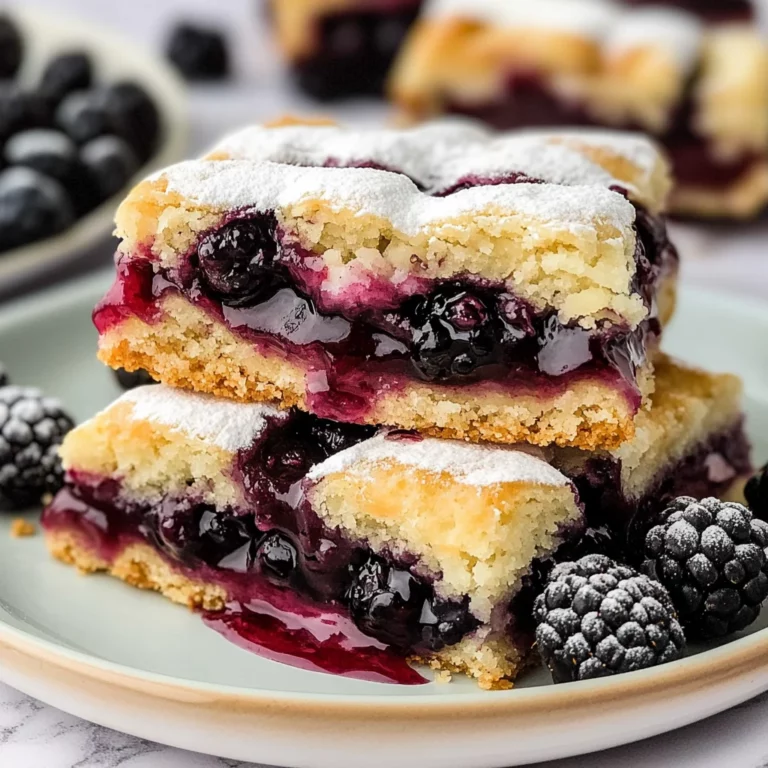 Blackberry Pie Bars: Sweet and Tangy Delight Awaits