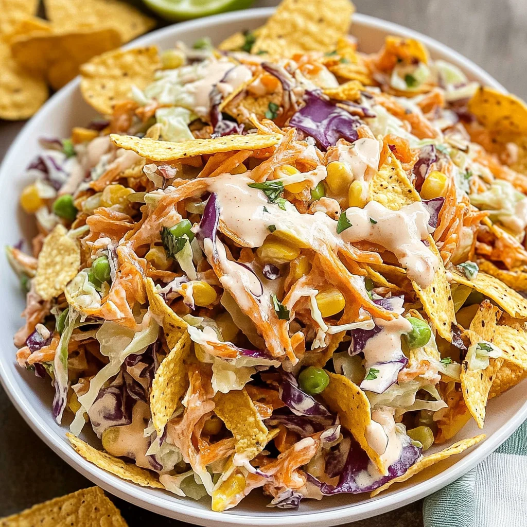 Crunchy Cowboy Cabbage Slaw with Fritos: A Flavor Explosion