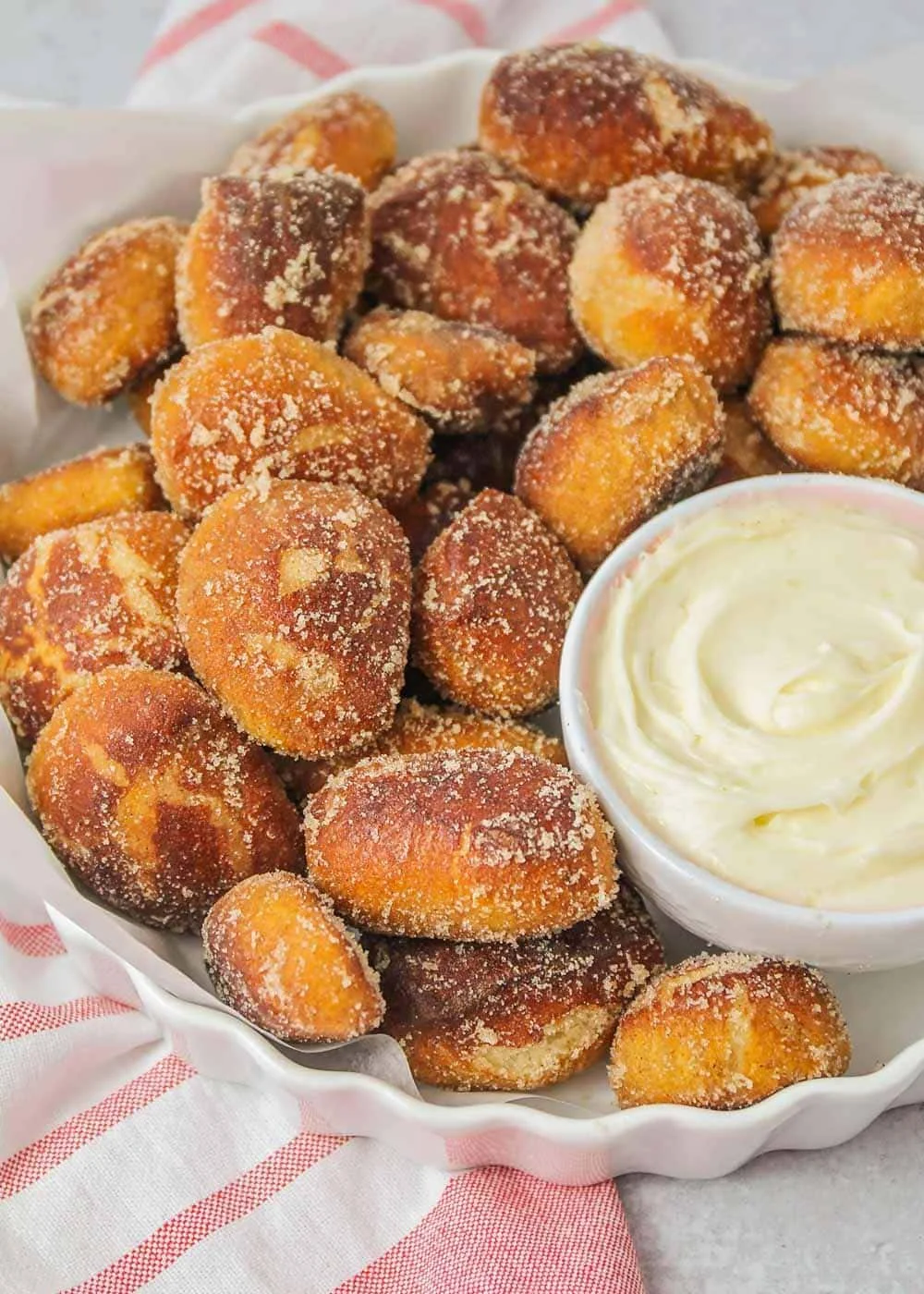 High-Protein Cinnamon Sugar Pretzel Bites: Irresistibly D...
