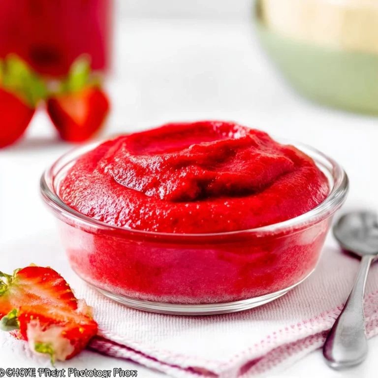 Homemade Strawberry Purée: Refreshingly Sweet Bliss